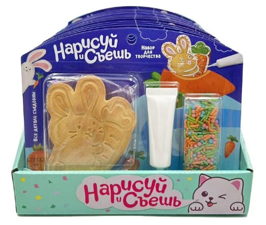 №3 Набор для творчества Нарисуй и съешь "Зайка" (блок 12шт 59г) в Нерюнгри