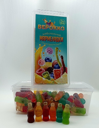 №2 Жевательный мармелад Бутылочки, 250г      в Нерюнгри