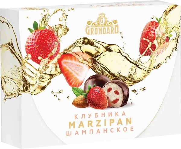 №1 TM Grondard       (10185) Конфеты глазированные Марципановые Клубника и Шампанское, 98г в Нерюнгри